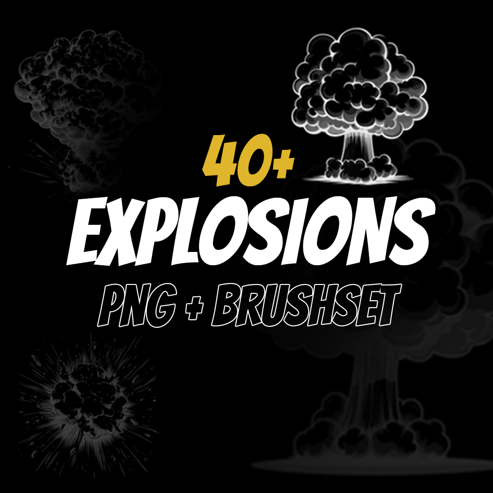 40+ EXPLOSIONS STENCILS